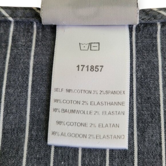 Anthropologie Dolan Bell Sleeve Striped Cotton Blouse Size S - Picture 8 of 10